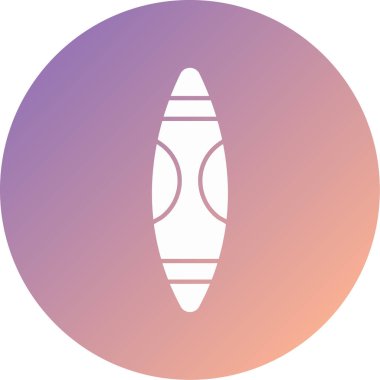 Benzersiz sörf tahtası vektör simgesi