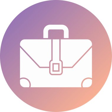 evrak çantası simgesi, vektör illüstrasyonu