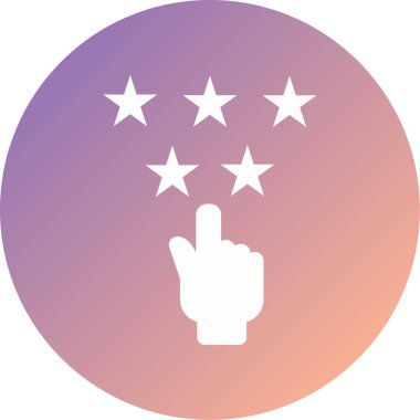 Bir yıldız simgesinin vektör illüstrasyonu