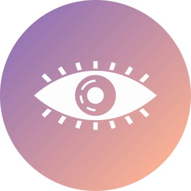 göz vektörü simgesi düz simge