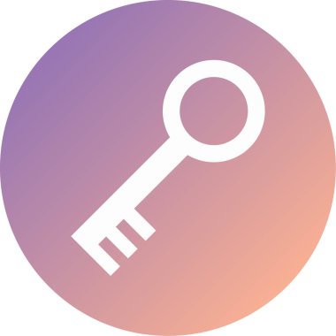 Anahtar. Web simgesi basit illüstrasyon