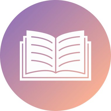 Kitap. Web simgesi basit illüstrasyon