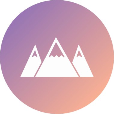 dağ simgesinin vektör illüstrasyonu