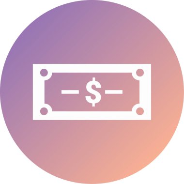 Dolar. Web simgesi basit illüstrasyon