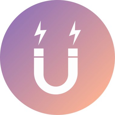 Mıknatıs Web simgesi basit illüstrasyon