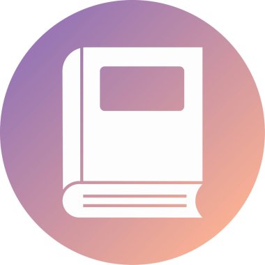 Kitap. Web simgesi basit illüstrasyon