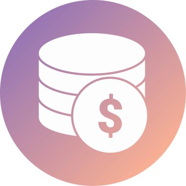 veritabanı. Web simgesi basit illüstrasyon