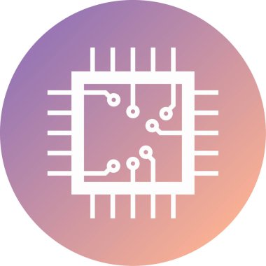 devre kartı simgesi, vektör illüstrasyonu