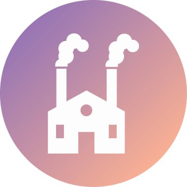 eşsiz fabrika vektör simgesi