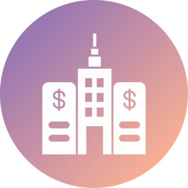 Modern yapı simgesinin vektör illüstrasyonu