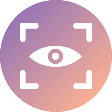 Göz. Web simgesi basit illüstrasyon