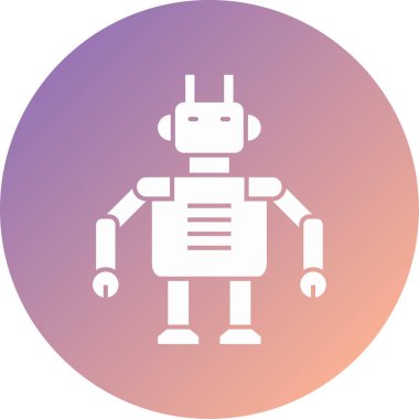 Robot simgesi, vektör çizimi