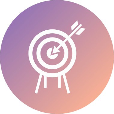 Hedef. Web simgesi basit illüstrasyon