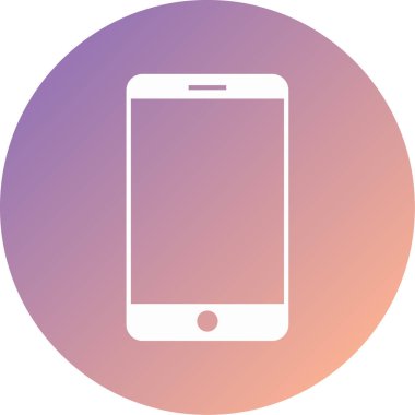 Cep telefonu simgesi, vektör illüstrasyonu