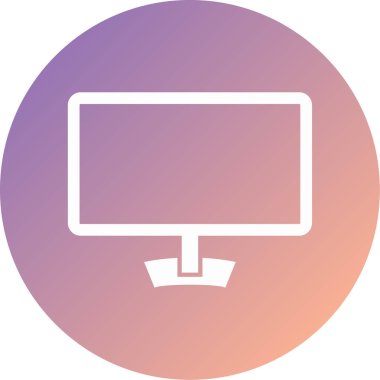 vektör lcd simgesi illüstrasyonu