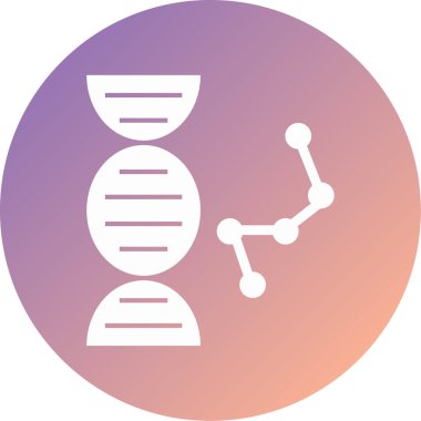 dna. Web simgesi basit illüstrasyon