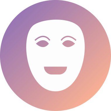 Yüz maskesi. Web simgesi