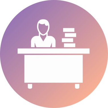 işletme ve eğitim çizgisi vektör simgesi.