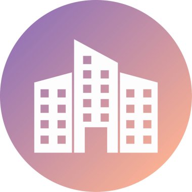 Modern yapı simgesinin vektör illüstrasyonu