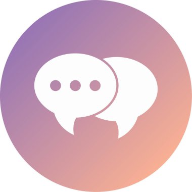 Konuş. Web simgesi basit illüstrasyon