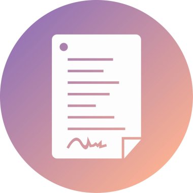 Belge. Web simgesi basit tasarım