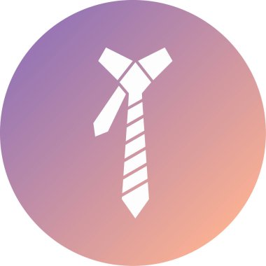 Benzersiz kravat vektörü simgesi