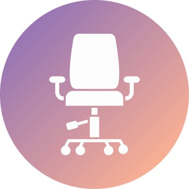 Sandalye. Web simgesi basit illüstrasyon