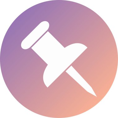 İğne. Web simgesi basit illüstrasyon