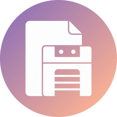 dosya biçimi simgesi, vektör illüstrasyonu