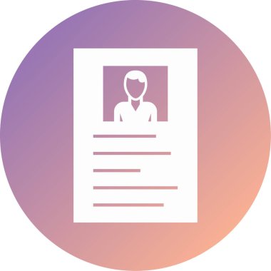 cv simgesi vektör illüstrasyonu