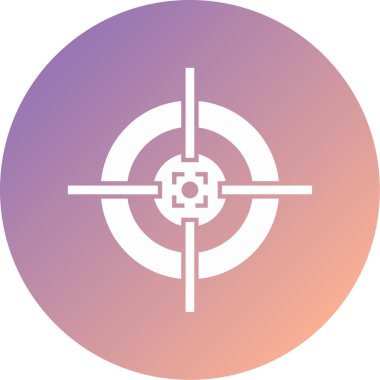 Hedef. Web simgesi basit illüstrasyon