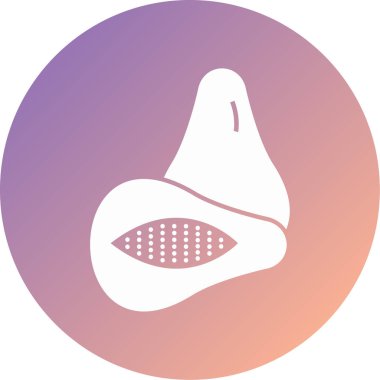 güzel kadın yüzü simgesi, vektör illüstrasyonu