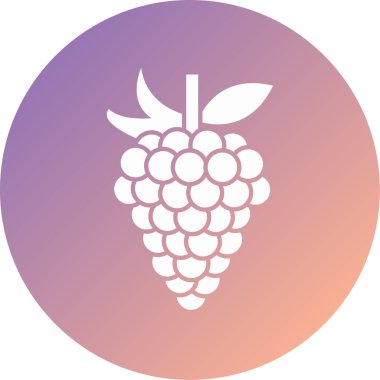 üzüm ikonu vektör illüstrasyonu
