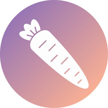 Havuç simgesi vektör illüstrasyonu