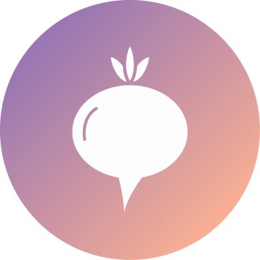 Sebze simgesinin vektör illüstrasyonu