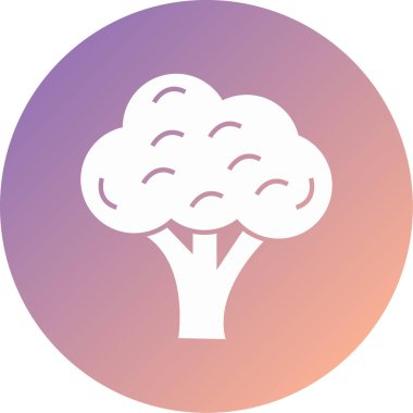 Ağaç simgesinin vektör illüstrasyonu