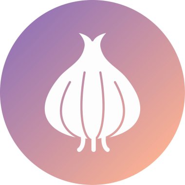 Soğan. Web simgesi basit illüstrasyon