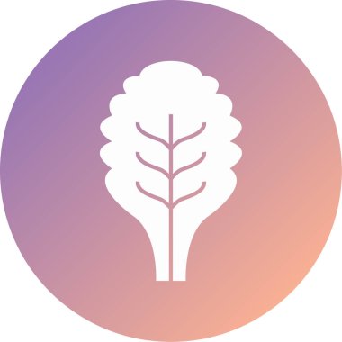 Ağaç simgesinin vektör illüstrasyonu