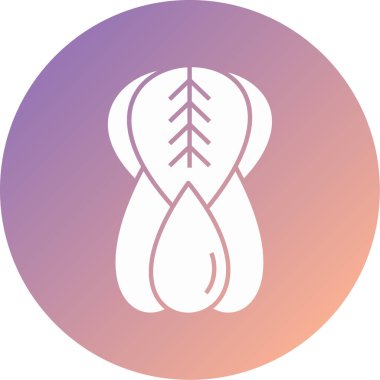 Eşsiz Çiçek Vektörü Kabartma Simgesi