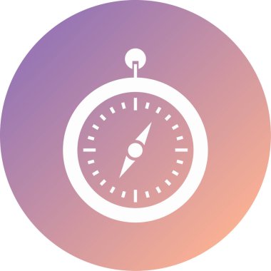 Pusula. Web simgesi basit illüstrasyon