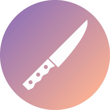 Bıçak düz simgesi, vektör illüstrasyonu