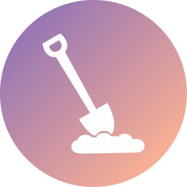 Kürek. Web simgesi basit illüstrasyon