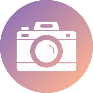 fotoğraf makinesi ikon vektör illüstrasyonu