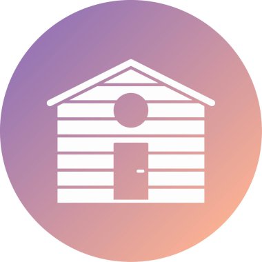 Bir ahır simgesinin vektör çizimi