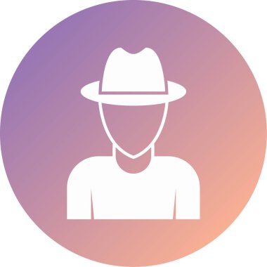 Kovboy şapkası vektör simgesi