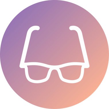 Gözlük. Web simgesi vektör illüstrasyonu