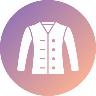 Benzersiz moda ceket vektör simgesi