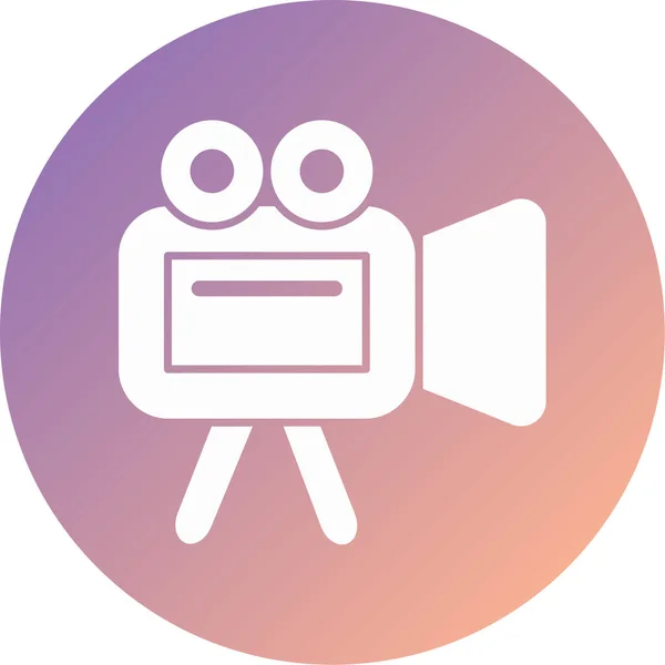 Unique Video Camera Vector Icon — 스톡 벡터