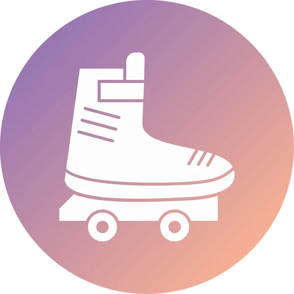 スケート Webアイコンシンプルなイラスト — ストックベクタ