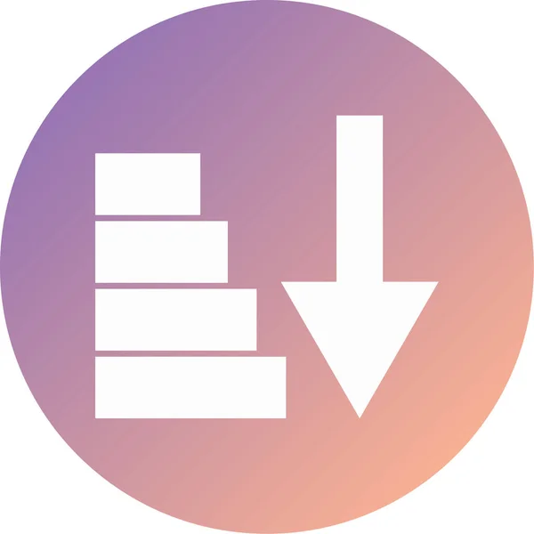 Uploaden Web Icoon Eenvoudig Ontwerp — Stockvector